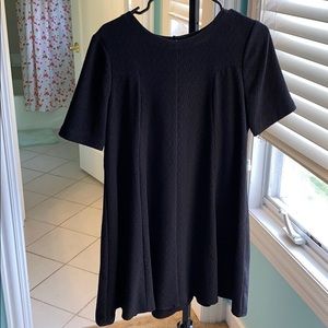 Black shift dress